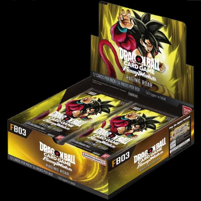 Dragon Ball Super Fusion World - Display de 24 boosters FB03 : Raging Roar ANGLAIS