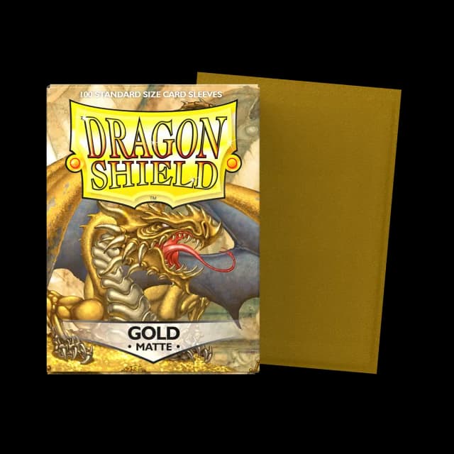 Dragon Shield - 100 sleeves / protèges cartes standard matte Or