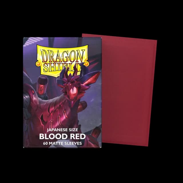 Dragon Shield - 60 protèges cartes / sleeves MINI matte Blood Red