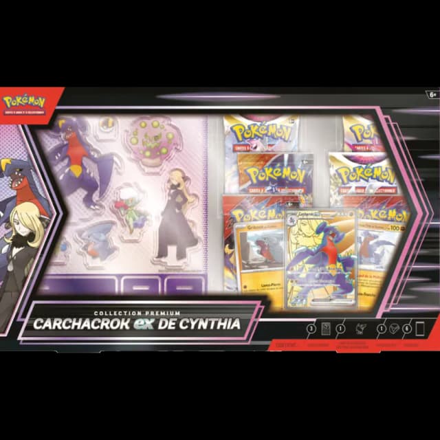 Pokémon : Collection Premium Carchacrok-ex de Cynthia FR