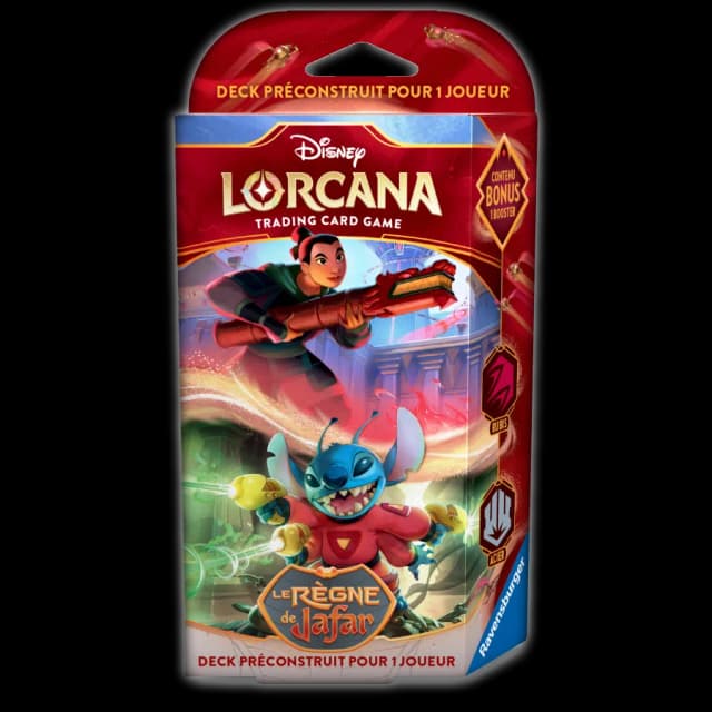 Disney Lorcana : Le Règne de Jafar - Deck de démarrage Mulan & Stitch FR