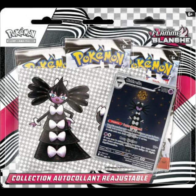 PRÉCOMMANDE Pokémon JCC : Collection autocollant réajustable Écarlate et Violet - EV 10.5 Flamme Blanche - FR