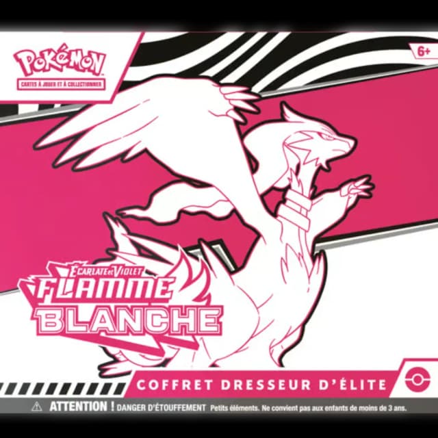Pokémon JCC : Coffret Dresseur d'Élite / ETB EV10.5 Écarlate et Violet - Flamme blanche - FR