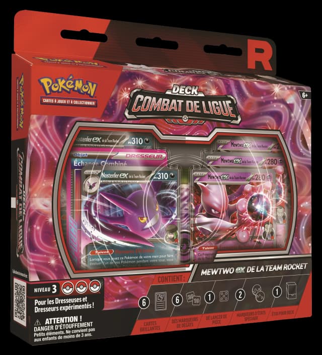 PRECOMMANDE Pokémon - Deck Combat de Ligue Mewtwo-ex de la Team Rocket - FR