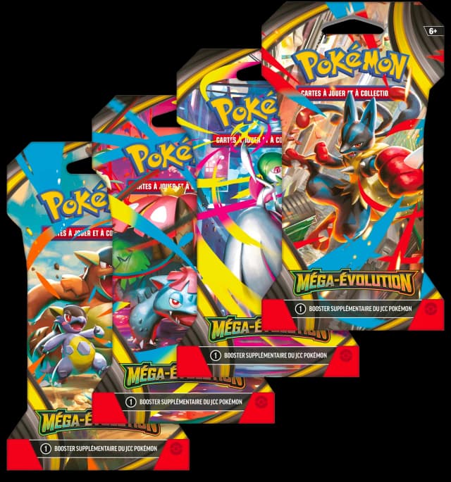 Pokémon Méga-Évolution - 1 booster sous blister cartonné (visuel aléatoire) - FR