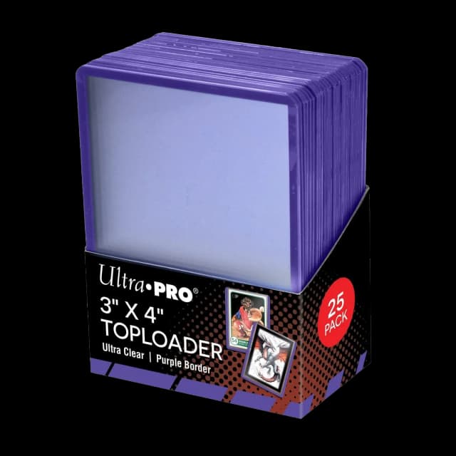 Ultra Pro - 25 Toploaders 3 X 4 aux bords mauves - 25ct