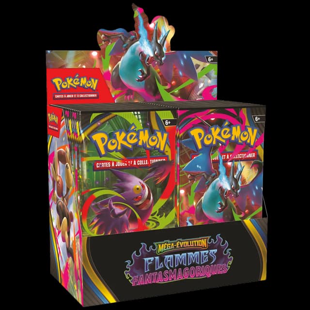 Pokémon Méga-Évolution - Display de 36 boosters ME02 Flammes Fantasmagoriques - FR