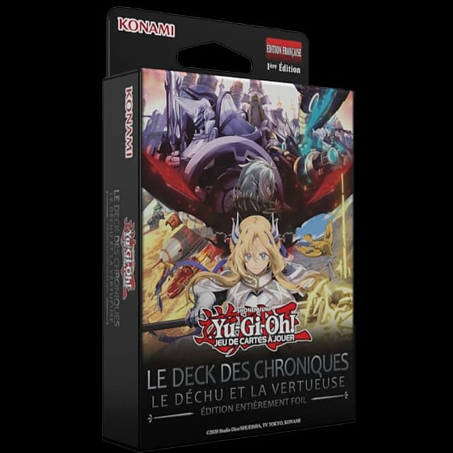 Yu-Gi-Oh! DECK DES CHRONIQUES : Le Déchu et la Vertueuse - Édition entièrement Foil - FR